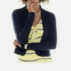 Cabi Navy Open Front Cardigan